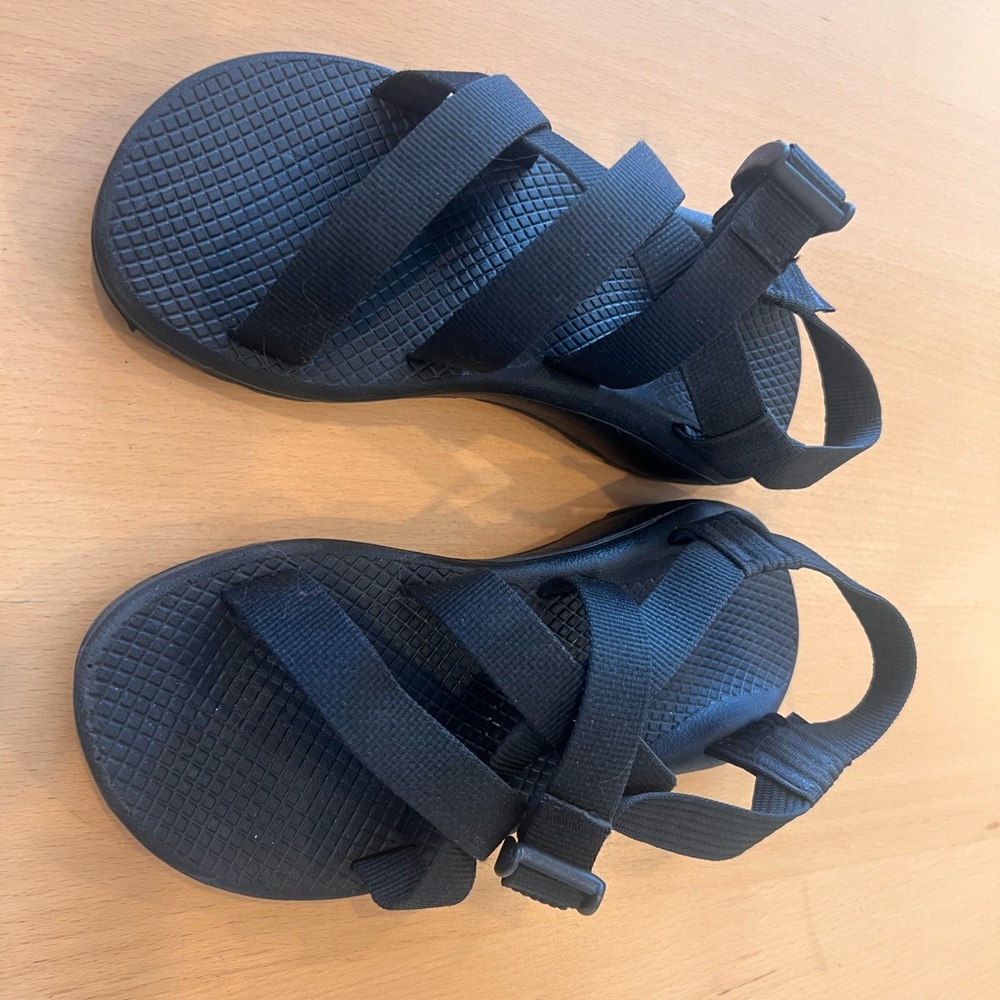 Chaco Triple Strap Black Adventure Sandals with Adjustable Straps
